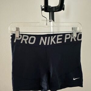 Nike Pro Dark Blue Athletic Shorts